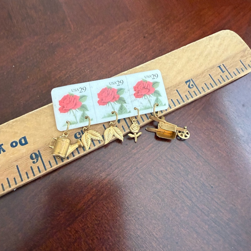 Vintage Stamps Brooch